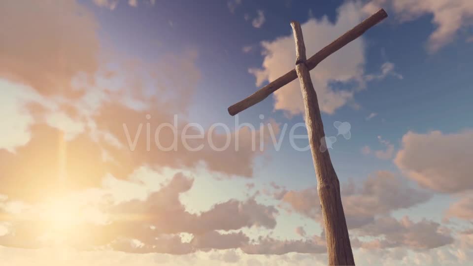 Old Wooden Cross Sunset Videohive 19522902 Motion Graphics Image 1