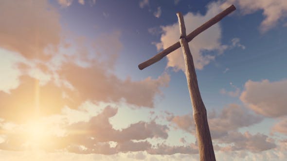 Old Wooden Cross Sunset - Videohive 19522902 Download