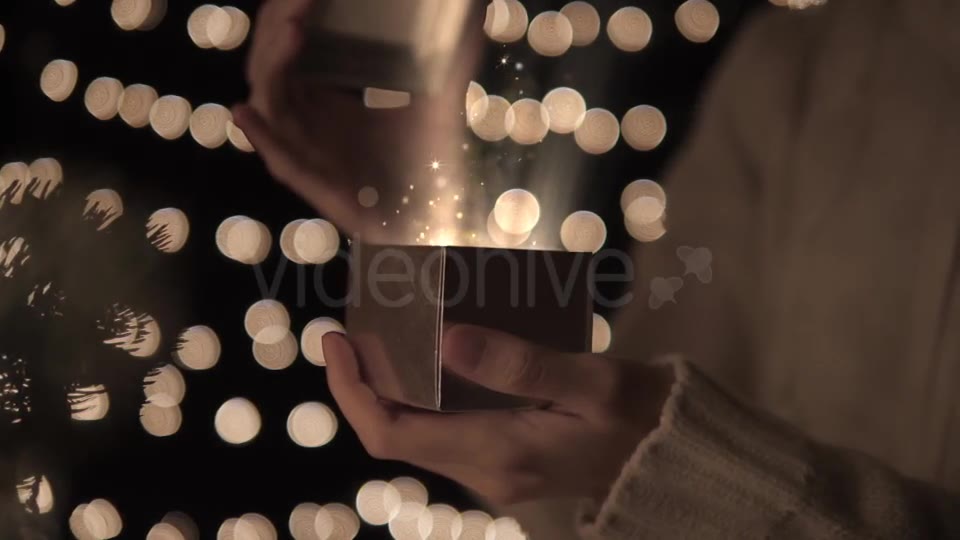 Open Christmas Gift Box With Magic Lights Videohive 20944685 Motion Graphics Image 9