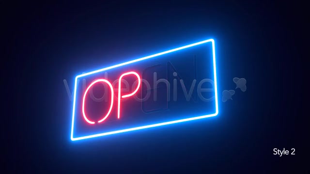 Open Neon Sign Videohive 6982301 Motion Graphics Image 8
