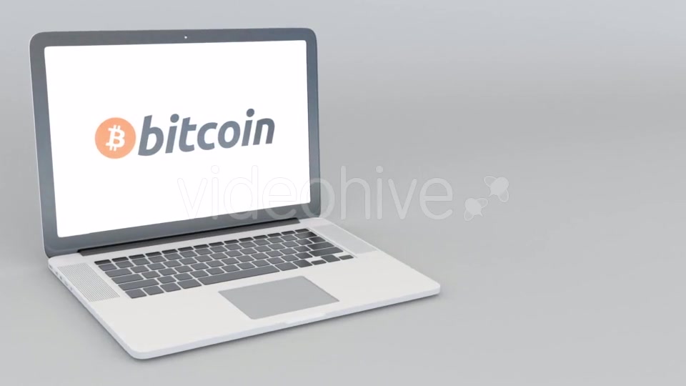 Opening and Closing Laptop with Bitcoin BTC Logo on the Screen. Cryptocurrency Related Clip, Blank Videohive 20996827 Motion Graphics Image 3