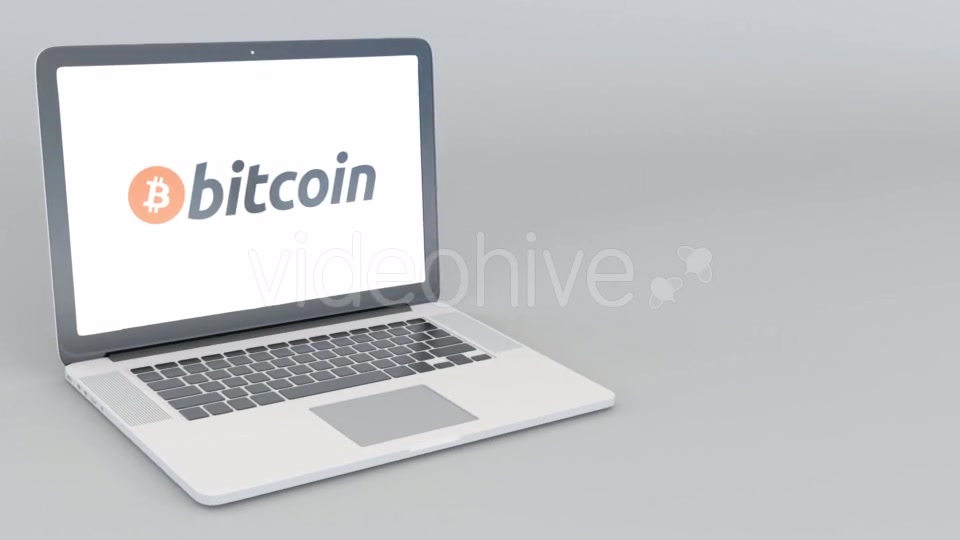 Opening and Closing Laptop with Bitcoin BTC Logo on the Screen. Cryptocurrency Related Clip, Blank Videohive 20996827 Motion Graphics Image 4