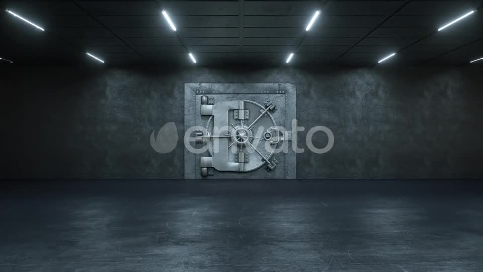 Opening Of The Vault Door In Bank Videohive 24174221 Motion Graphics Image 1