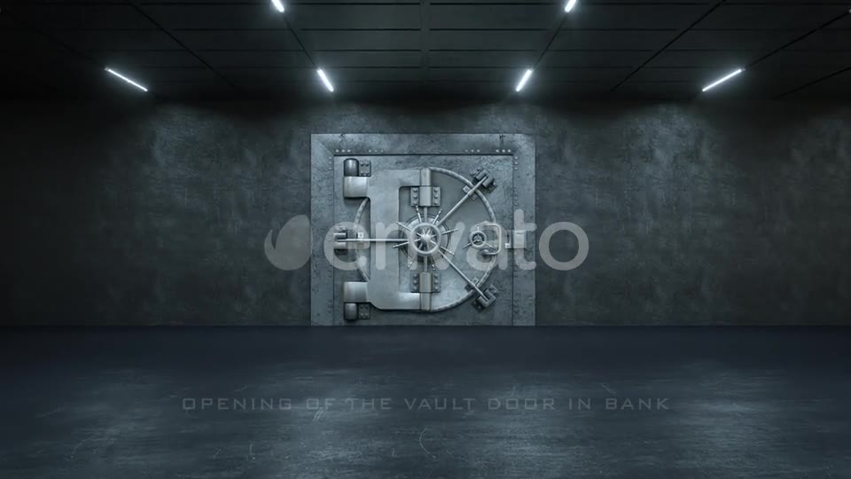 Opening Of The Vault Door In Bank Videohive 24174221 Motion Graphics Image 2