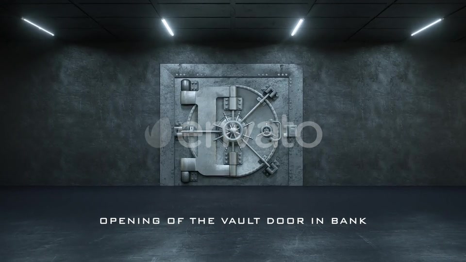 Opening Of The Vault Door In Bank Videohive 24174221 Motion Graphics Image 3