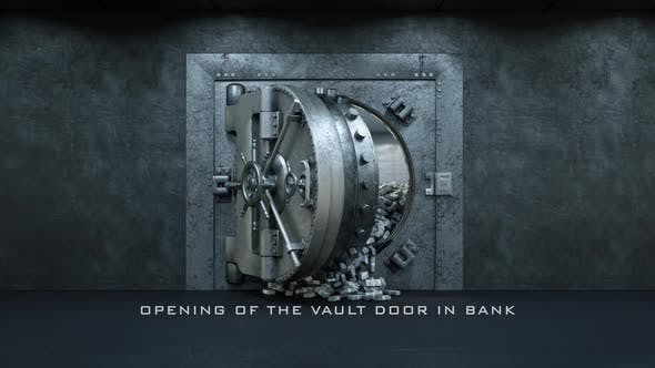 Opening Of The Vault Door In Bank - 24174221 Download Videohive