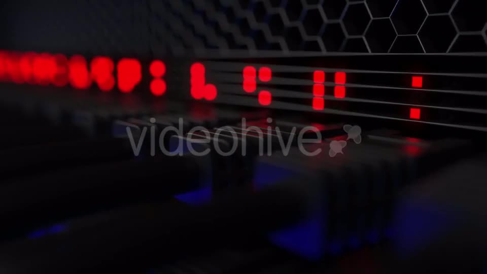 Operating Servers and Flashing Red Lamps Videohive 20286216 Motion Graphics Image 1