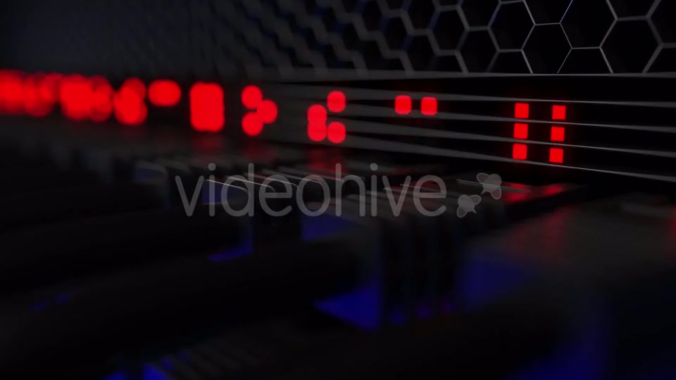 Operating Servers and Flashing Red Lamps Videohive 20286216 Motion Graphics Image 3