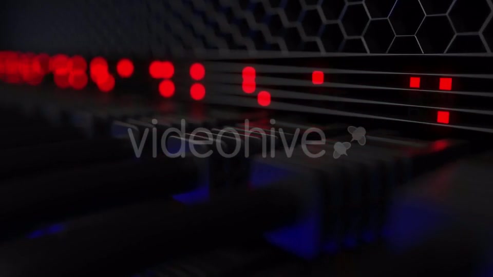 Operating Servers and Flashing Red Lamps Videohive 20286216 Motion Graphics Image 4