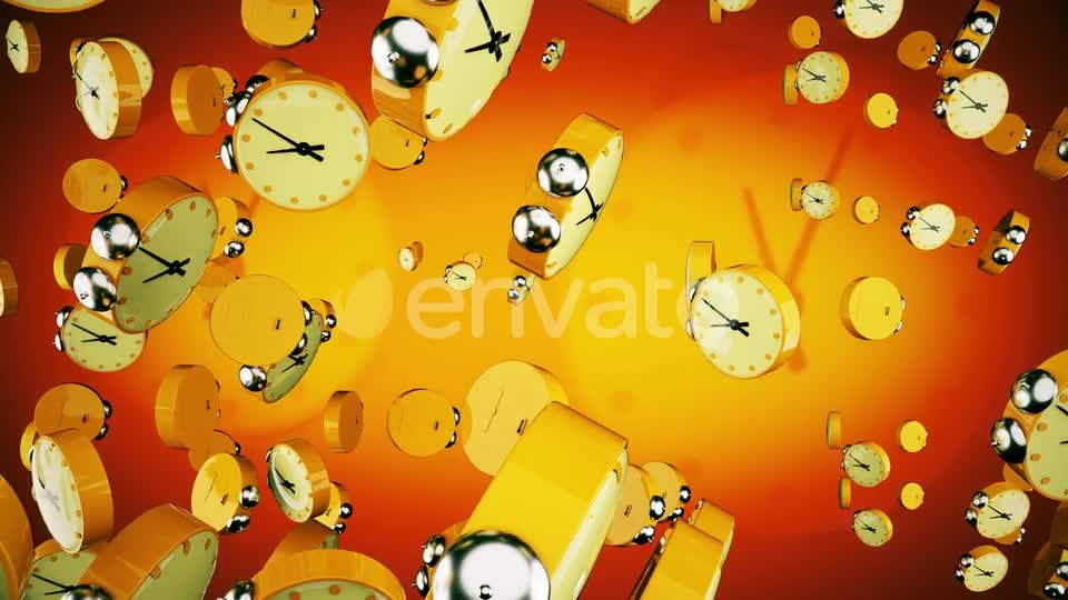 Orange Alarm Clocks Videohive 22570423 Motion Graphics Image 1