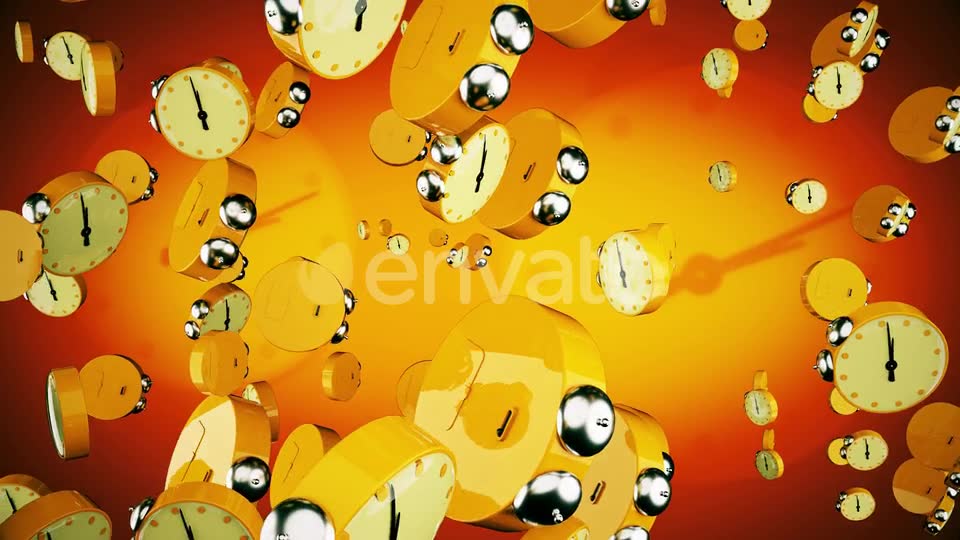 Orange Alarm Clocks Videohive 22570423 Motion Graphics Image 2