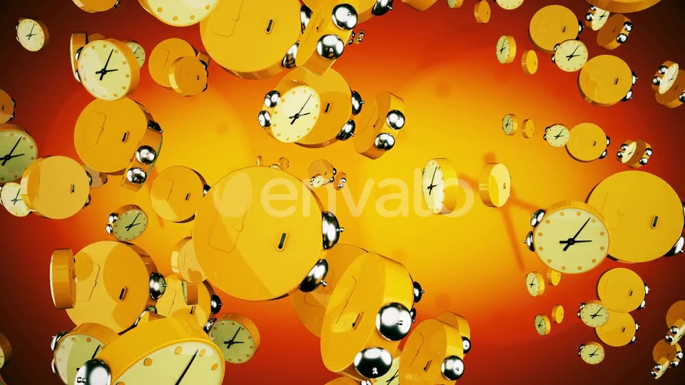 Orange Alarm Clocks Videohive 22570423 Motion Graphics Image 3