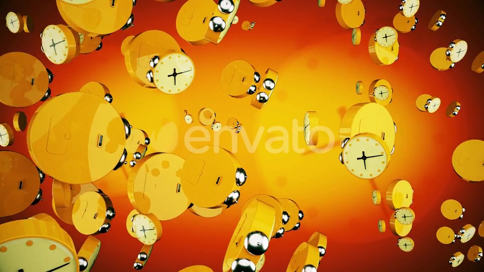 Orange Alarm Clocks Videohive 22570423 Motion Graphics Image 4