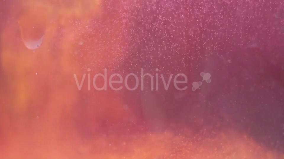 Orange Paint Dripping a Drop In Water Videohive 16938007 Motion Graphics Image 2