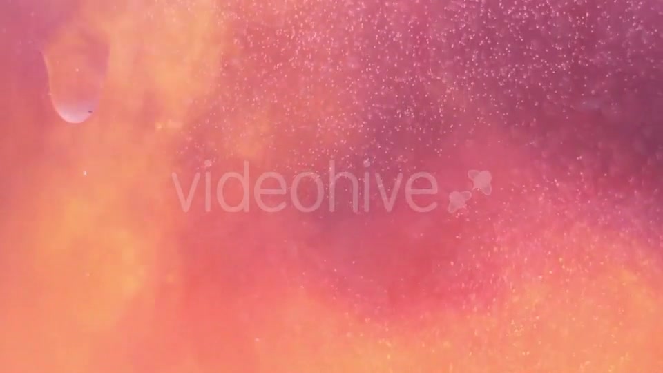 Orange Paint Dripping a Drop In Water Videohive 16938007 Motion Graphics Image 3