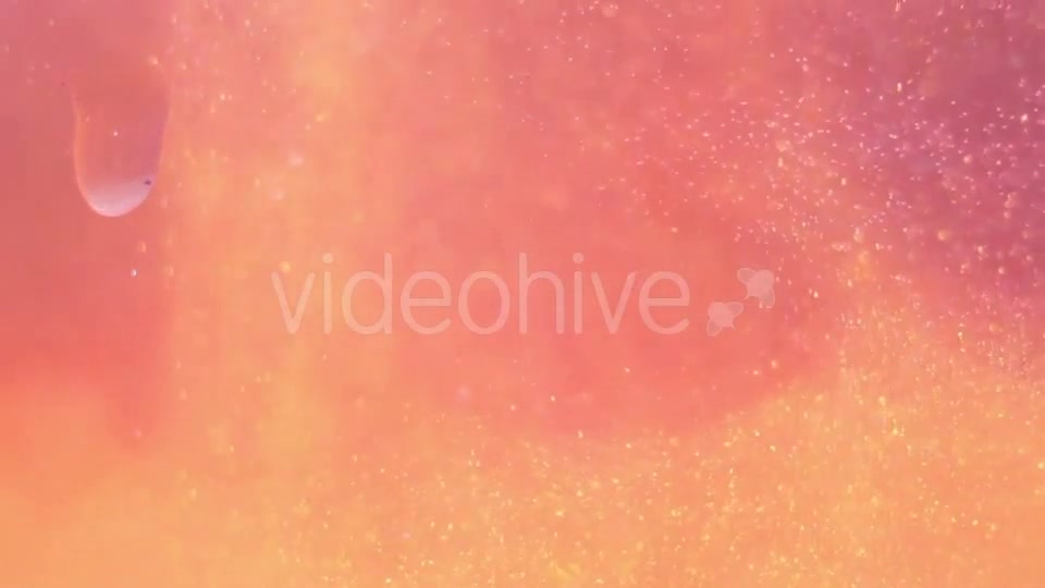 Orange Paint Dripping a Drop In Water Videohive 16938007 Motion Graphics Image 7