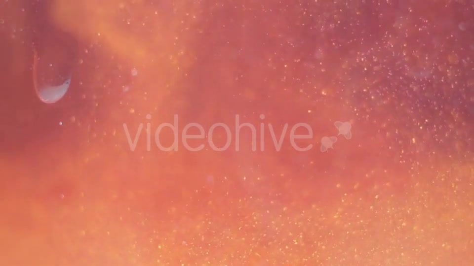 Orange Paint Dripping a Drop In Water Videohive 16938007 Motion Graphics Image 8