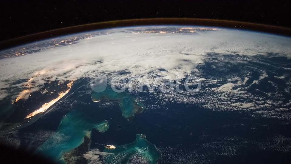Orbiting Over Planet Earth in Real Time at Night Videohive 23752791 Motion Graphics Image 2