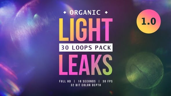 Organic Light Leaks 1.0 - 24079300 Videohive Download