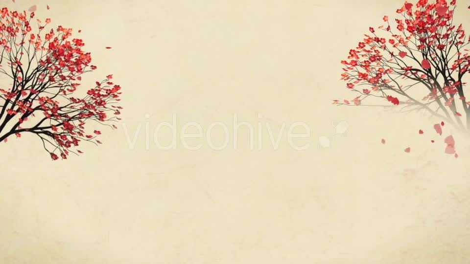 Oriental Plum Blossom Background Videohive 21234868 Motion Graphics Image 1