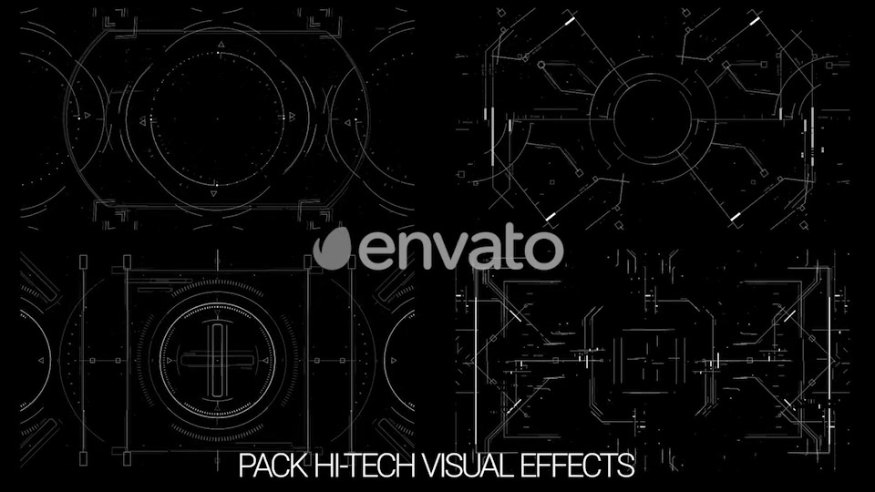 Pack 20 Looped Hi Tech Sight Elements HD Videohive 22077703 Motion Graphics Image 11