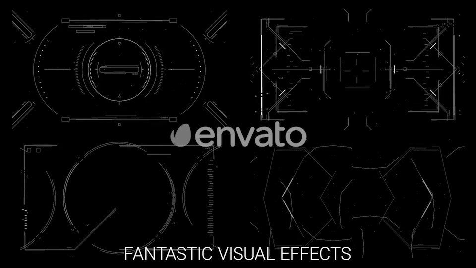 Pack 20 Looped Hi Tech Sight Elements HD Videohive 22077703 Motion Graphics Image 7