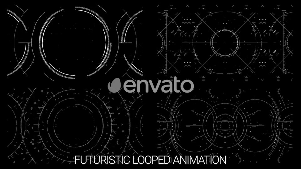 Pack 20 Looped Hi Tech Sight Elements HD Videohive 22077703 Motion Graphics Image 9