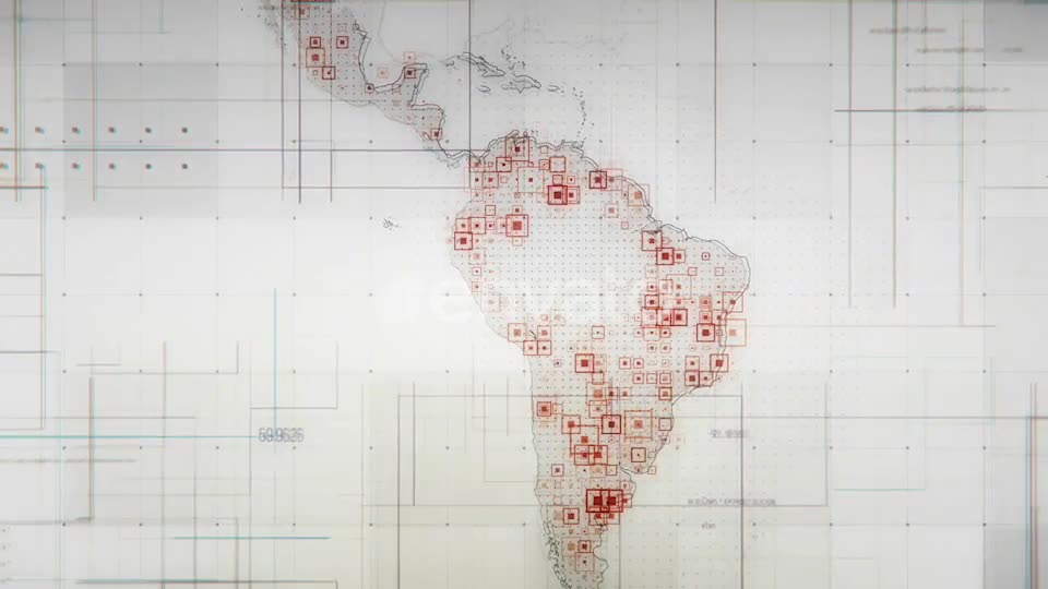 Pack Latin America Maps with Lines Rollback Camera HD Videohive 21999801 Motion Graphics Image 1