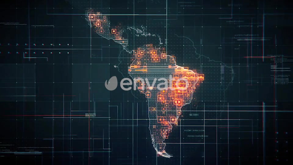 Pack Latin America Maps with Lines Rollback Camera HD Videohive 21999801 Motion Graphics Image 8