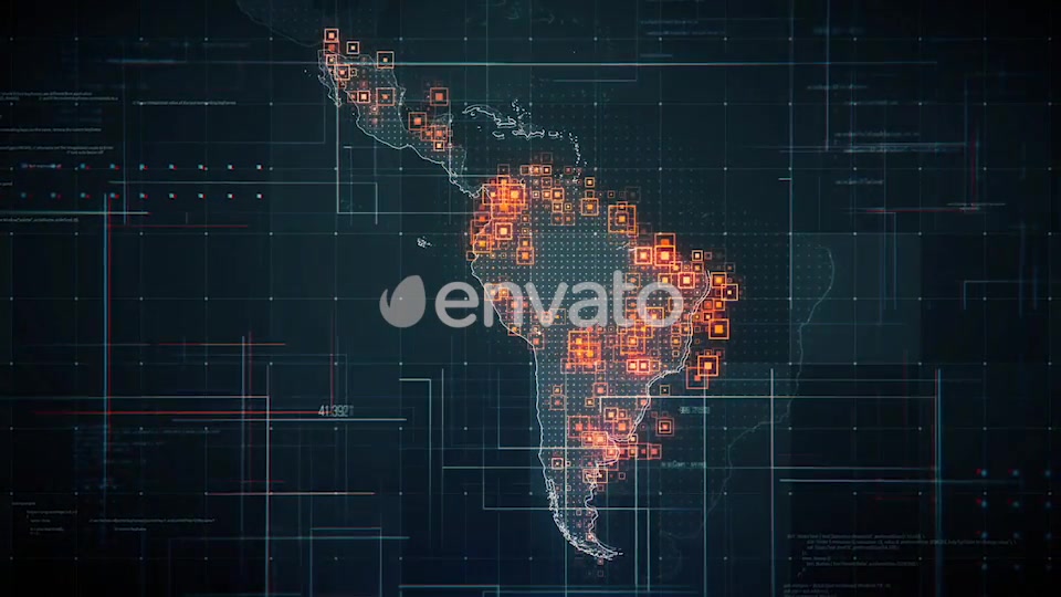 Pack Latin America Maps with Lines Rollback Camera HD Videohive 21999801 Motion Graphics Image 9