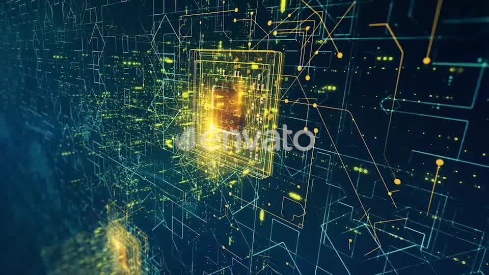 Pack Looped Chip Graphics Technological Backgrounds 4K Videohive 21872414 Motion Graphics Image 10