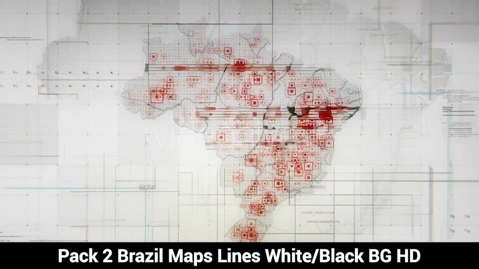 Pack of 2 Brazil Maps with Lines Rollback Camera HD Videohive 20035517 Motion Graphics Image 6