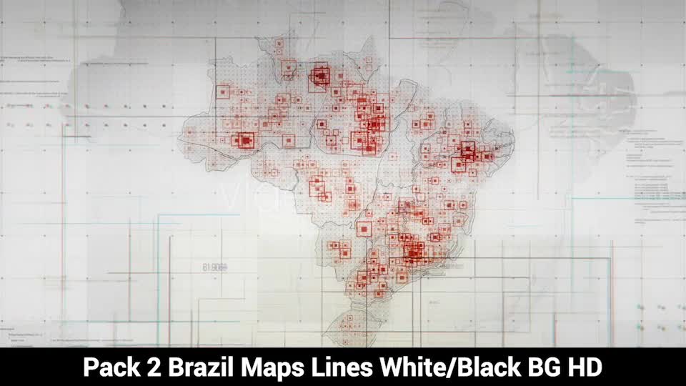 Pack of 2 Brazil Maps with Lines Rollback Camera HD Videohive 20035517 Motion Graphics Image 7