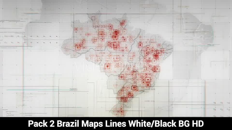 Pack of 2 Brazil Maps with Lines Rollback Camera HD Videohive 20035517 Motion Graphics Image 8