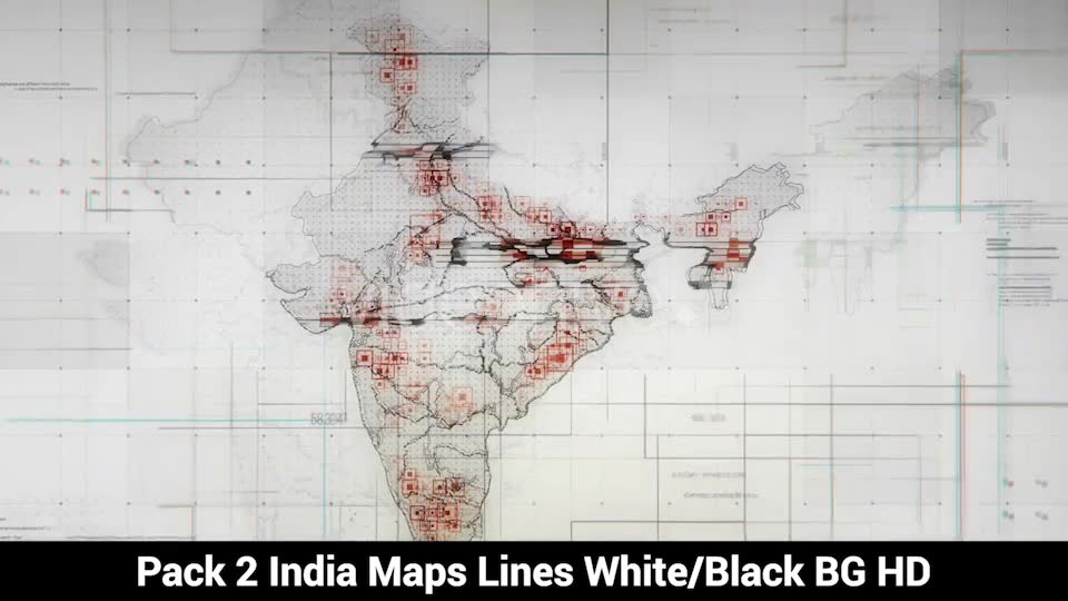 Pack of 2 India Maps with Lines Rollback Camera HD Videohive 19768749 Motion Graphics Image 6