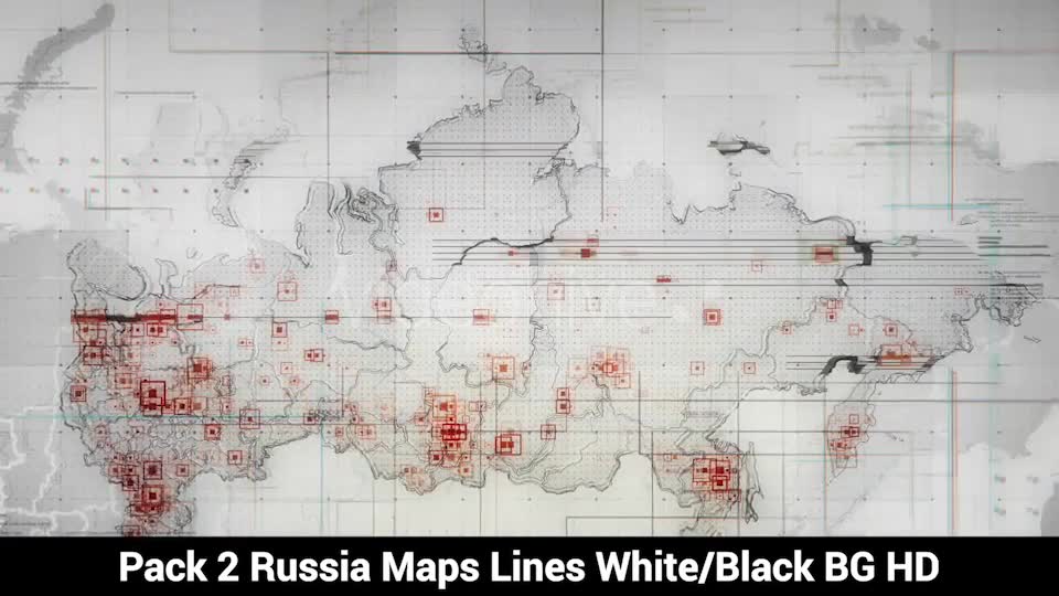 Pack of 2 Russia Maps with Lines Rollback Camera HD Videohive 19713919 Motion Graphics Image 6