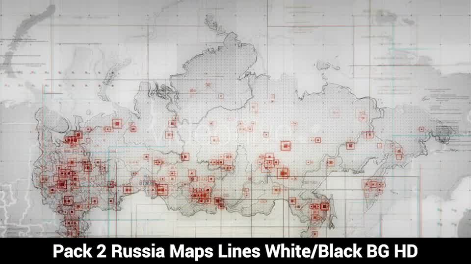 Pack of 2 Russia Maps with Lines Rollback Camera HD Videohive 19713919 Motion Graphics Image 7