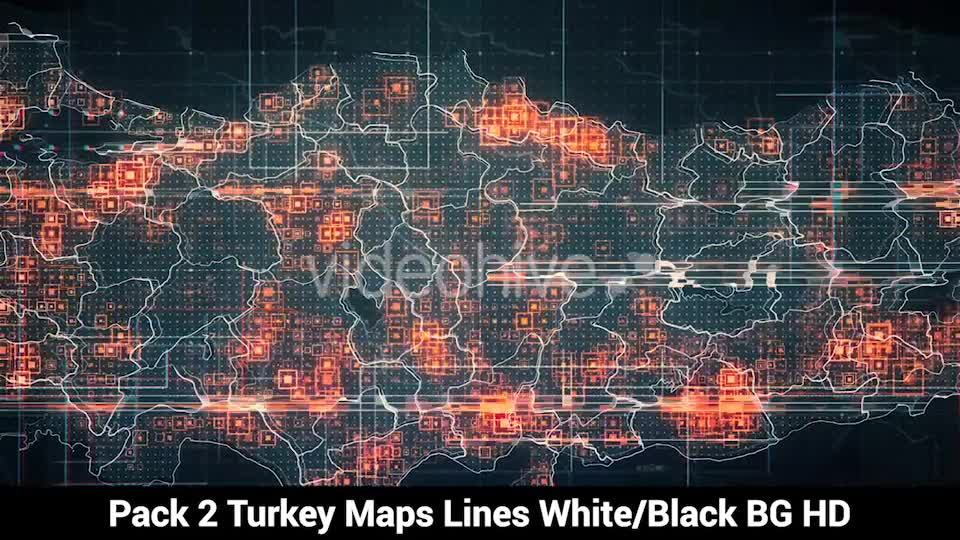 Pack of 2 Turkey Maps with Lines Rollback Camera HD Videohive 20034101 Motion Graphics Image 1