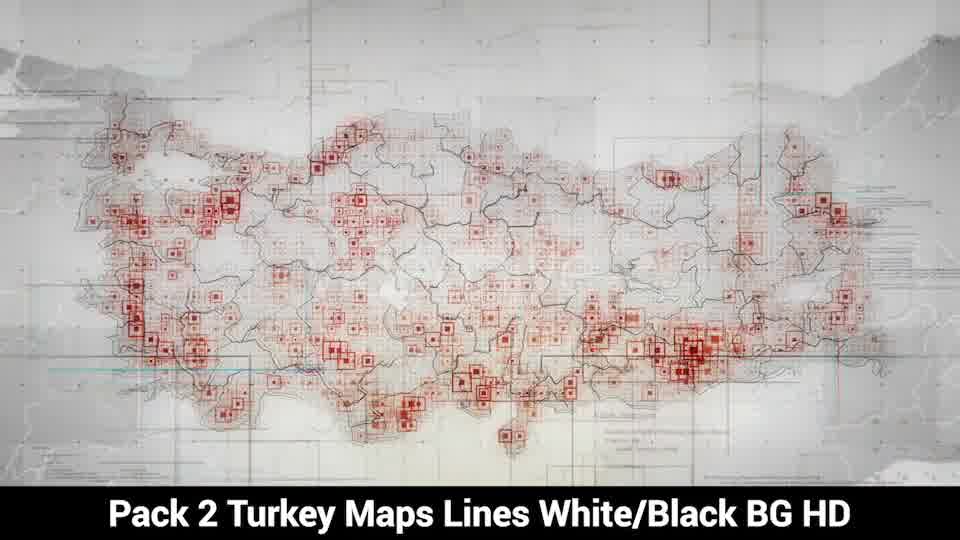 Pack of 2 Turkey Maps with Lines Rollback Camera HD Videohive 20034101 Motion Graphics Image 10