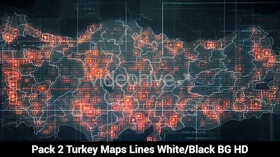 Pack of 2 Turkey Maps with Lines Rollback Camera HD Videohive 20034101 Motion Graphics Image 2