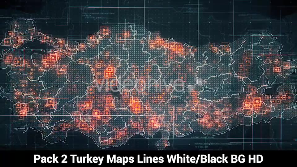 Pack of 2 Turkey Maps with Lines Rollback Camera HD Videohive 20034101 Motion Graphics Image 3