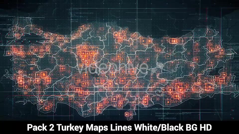 Pack of 2 Turkey Maps with Lines Rollback Camera HD Videohive 20034101 Motion Graphics Image 4