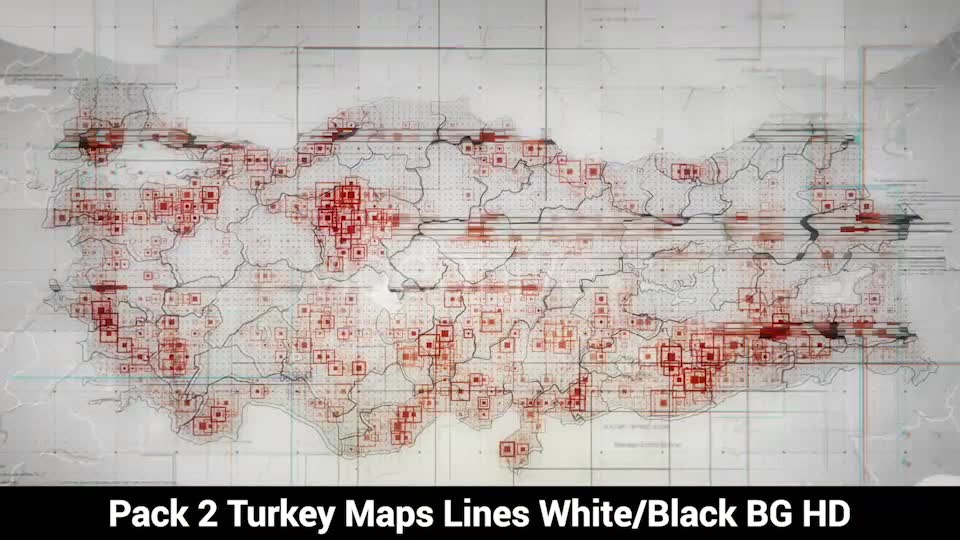 Pack of 2 Turkey Maps with Lines Rollback Camera HD Videohive 20034101 Motion Graphics Image 6