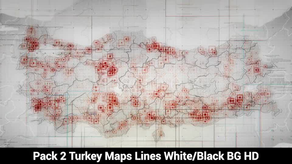 Pack of 2 Turkey Maps with Lines Rollback Camera HD Videohive 20034101 Motion Graphics Image 7