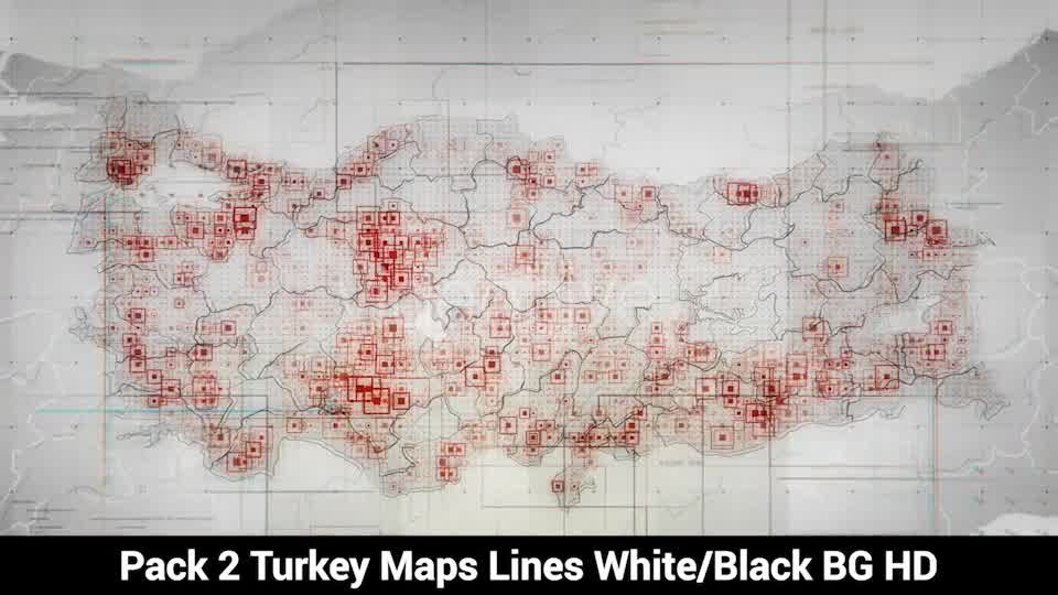 Pack of 2 Turkey Maps with Lines Rollback Camera HD Videohive 20034101 Motion Graphics Image 8