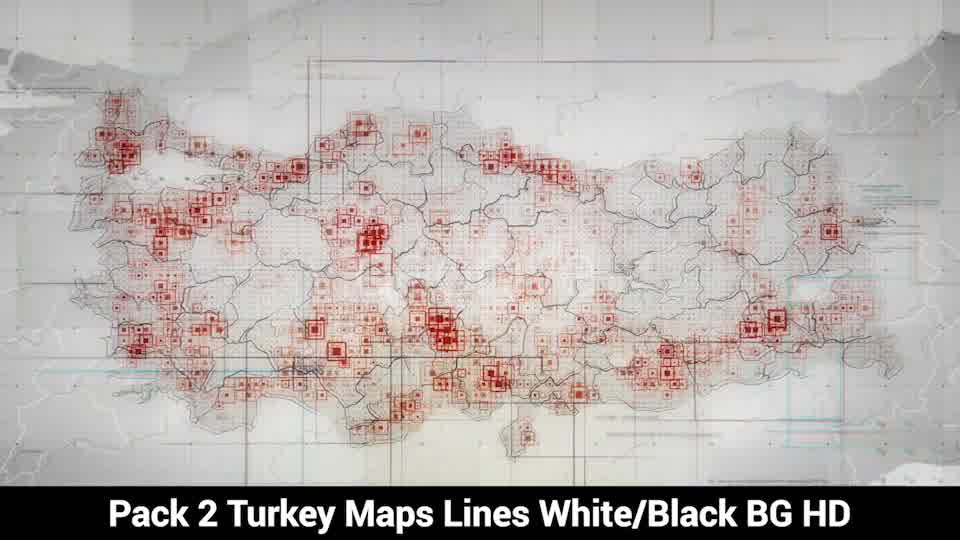 Pack of 2 Turkey Maps with Lines Rollback Camera HD Videohive 20034101 Motion Graphics Image 9