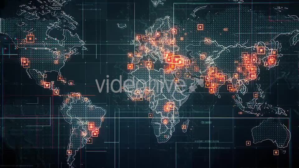 Pack of 2 World Maps with Lines Rollback Camera HD Videohive 19681207 Motion Graphics Image 2