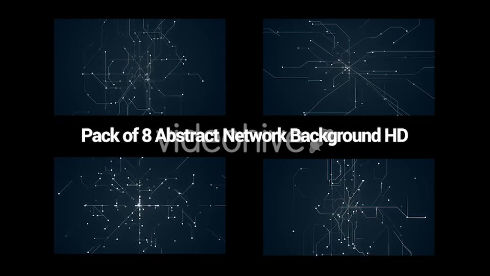 Pack of 8 Abstract Network Backgrounds HD Videohive 20092799 Motion Graphics Image 2
