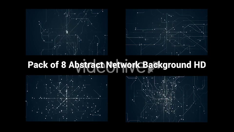 Pack of 8 Abstract Network Backgrounds HD Videohive 20092799 Motion Graphics Image 4