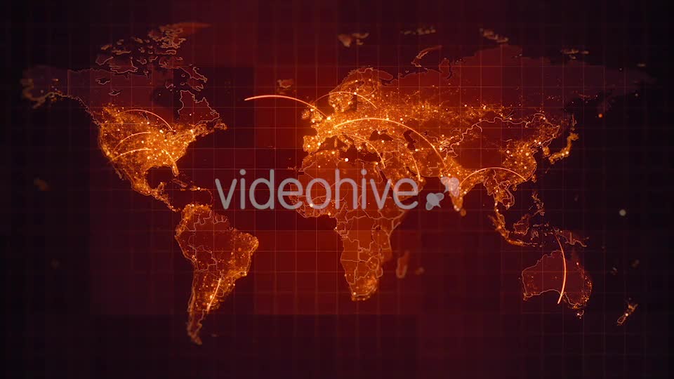Pack of Connection World Maps Loop 4K Videohive 19633228 Motion Graphics Image 1
